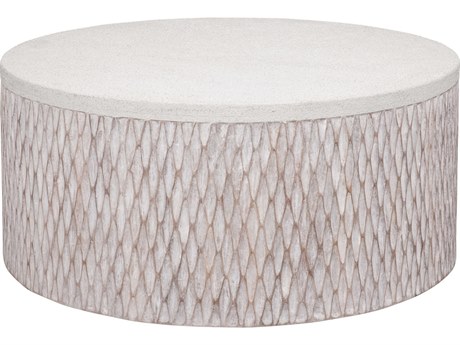 Bassett Mirror White Brewer Accent Cocktail Table