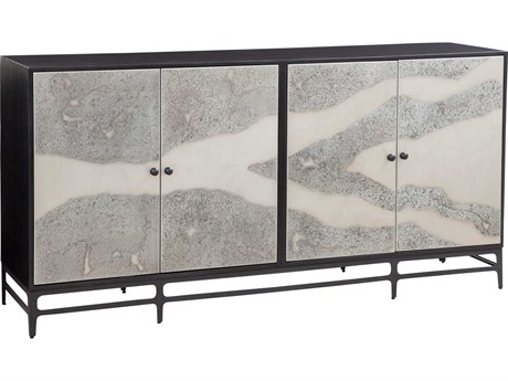Bassett Mirror 18" Black Caspar Iron Sideboard