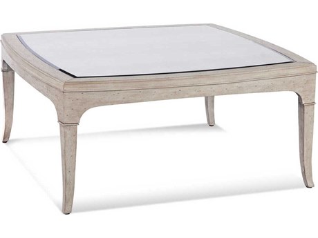 Bassett Mirror Marguerite Square Antique Cocktail Table