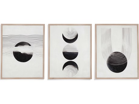Bassett Mirror Phases Canvas Wall Art Set of 3