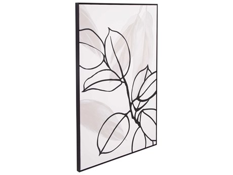 Bassett Mirror 32" Black Harmony I Canvas Art