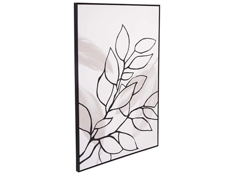 Bassett Mirror 32" Black Harmony II Canvas Art