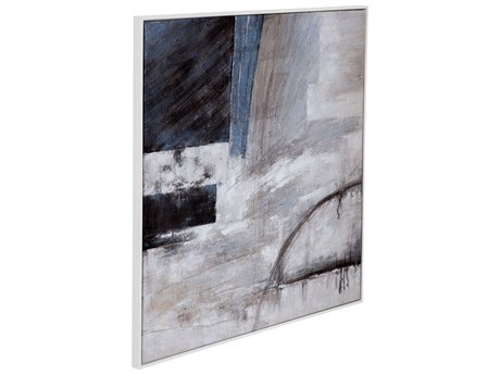 Bassett Mirror 40" Gray Yuma Canvas Art