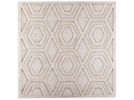 Bassett Mirror 3 Dimensional Geometric Wood Wall Art