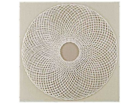 Bassett Mirror 47" White Fleetwood Wall Art