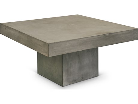 Bassett Mirror Clemente Square Concrete Gray Coffee Table