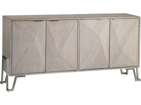 Bassett Mirror Cooper 64" Rubberwood Gray Sideboard