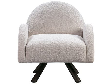 Bassett Mirror Myrtle White Fabric Accent Chair