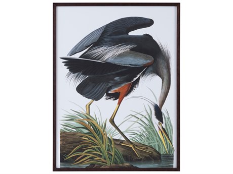 Bassett Mirror Audubon Great Blue Heron Framed Print