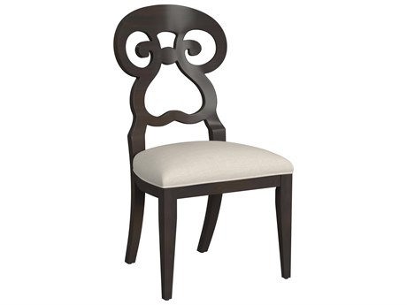 Bassett Mirror Riley Brown Upholstered Side Dining Chair