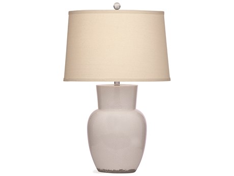 Bassett Mirror Keaton Eggshell Crackle Off White Table Lamp
