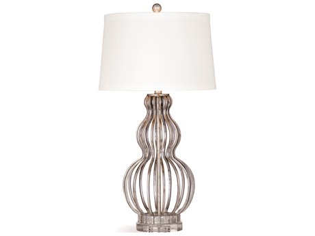 Bassett Mirror Sophie Silver Leaf Table Lamp