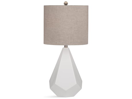 Bassett Mirror Delaney White Gray Table Lamp