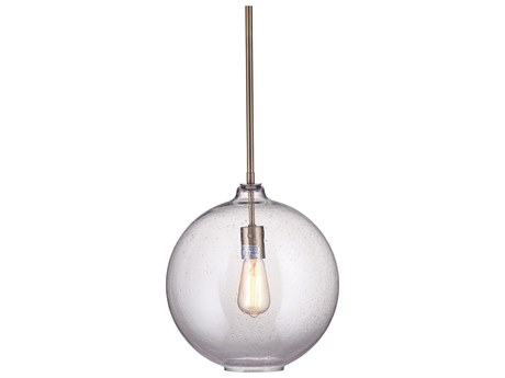 Bassett Mirror Antique Brass Globe Mini Pendant
