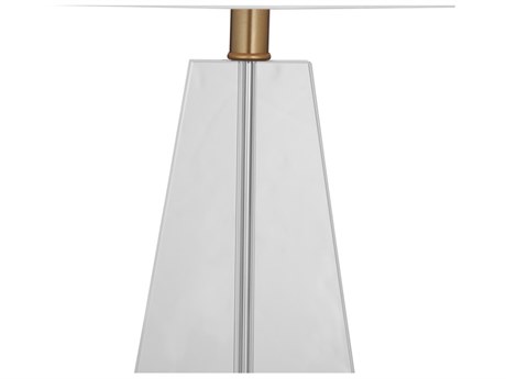Bassett Mirror Glass Crystal Clear LED Buffet Lamp