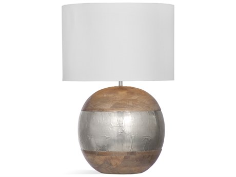 Bassett Mirror Natural Metal Band Brown Table Lamp