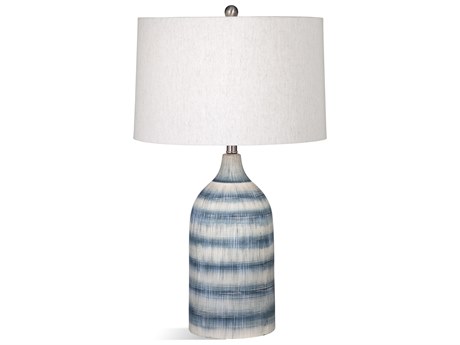 Bassett Mirror Matte Blue White Buffet Lamp
