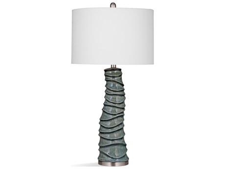 Bassett Mirror Blue Crackle Buffet Lamp