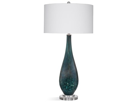 Bassett Mirror Blue Glass Buffet Lamp