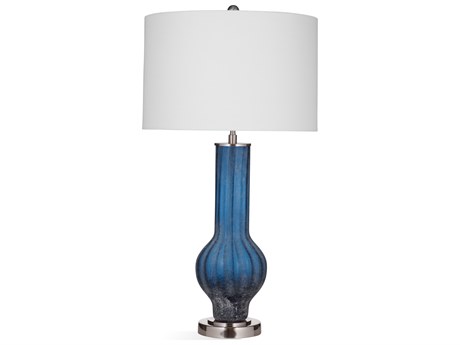 Bassett Mirror Blue Glass Buffet Lamp