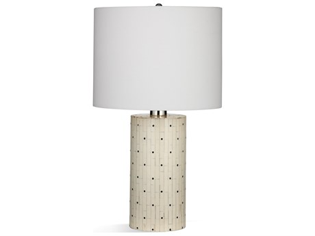 Bassett Mirror Cream Black Off White Table Lamp