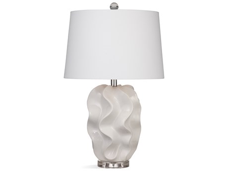 Bassett Mirror Ivory White Crystal Buffet Lamp