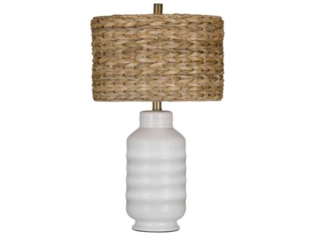 Bassett Mirror White Tigris Table Lamp