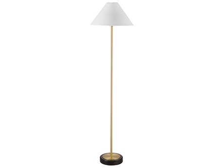 Bassett Mirror Rutland Brass Floor Lamp