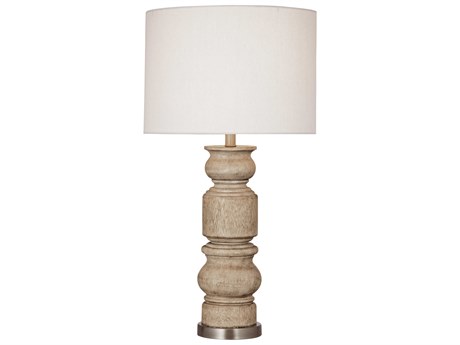Bassett Mirror Helford Light Brown Oatmeal Linen Buffet Lamp