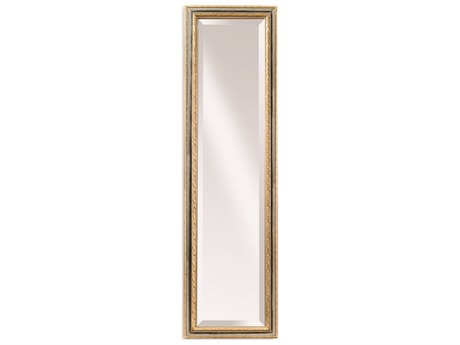 Bassett Mirror Regis Cheval Silver Gold Rectangular Wall Mirror
