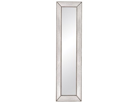 Bassett Mirror Hollywood Glam Beaded Rectangular Floor Leaner Mirror