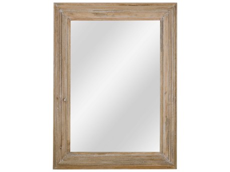 Bassett Mirror Rustic Brown Wall Rectangular