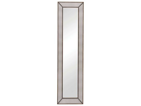 Bassett Mirror Gold Beaded Floor Mirror