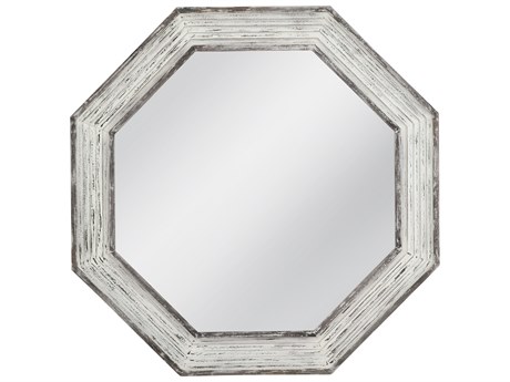 Bassett Mirror Marden White Washed Wall Mirror