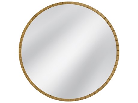 Bassett Mirror Celeste Gold Leaf Round Wall Mirror