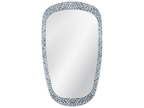 Bassett Mirror Maddox Distressed Gray Wall Mirror