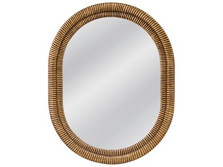 Bassett Mirror Santee Antique Gold Oval Wall Mirror