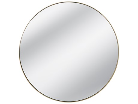 Bassett Mirror Clarion Brass Round Wall Mirror