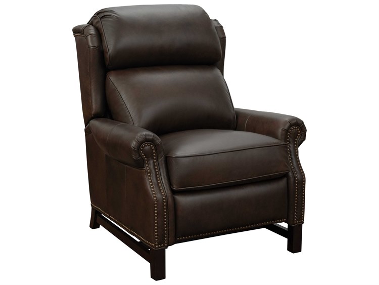 Photos - Sofa Barcalounger Vintage Thornfield Ashford Walnut Brown Leather Recliner 73164562587
