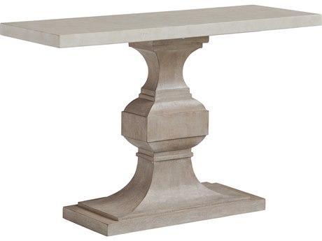 Barclay Butera Malibu Tivoli Rectangular Wood Warm Taupe Dune Console Table