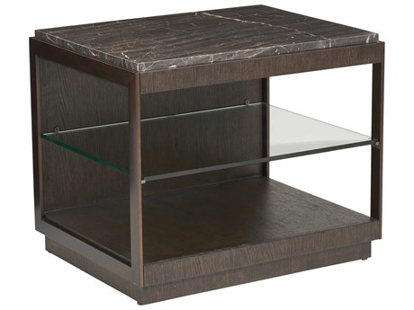 Barclay Butera Park City Summit Rectangular Stone End Table