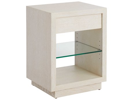 Barclay Butera Carmel Country Club 1-Drawer White Nightstand