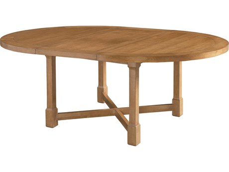 Barclay Butera Laguna Capistrano Extendable Oval Wood Table Rock Dining