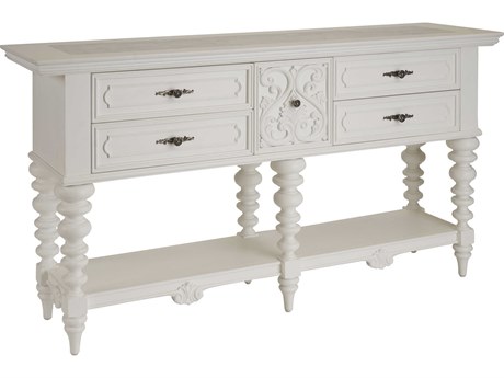 Barclay Butera Villa Blanca 76" Mallet White Realto Sideboard