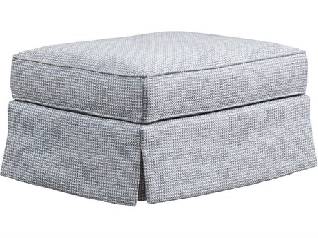 Barclay Butera Upholstery Beach Club Blue Upholstered Ottoman