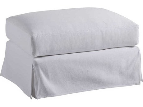 Barclay Butera Upholstery Marina White Upholstered Ottoman