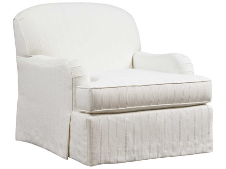 Barclay Butera Upholstery Woods Cove White Fabric Accent Chair