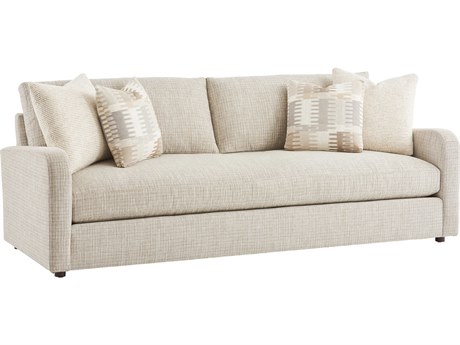 Barclay Butera Upholstery Terra Charcoal Cream Upholstered Sofa