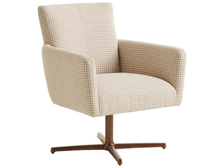Barclay Butera Upholstery Brooks Swivel Beige Fabric Accent Chair