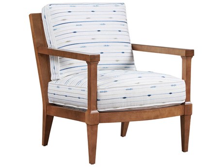 Barclay Butera Upholstery Splashes Brown Fabric Accent Chair